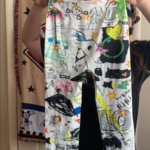 Graffiti Print Leggings